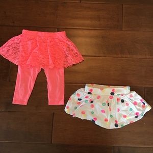 Set of baby skirts